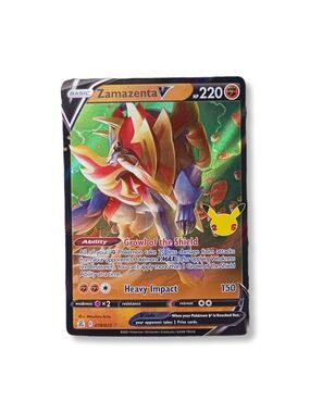 3 For 15$ - Zamazenta V Pokémon 018/025 Pokemon Celebrations